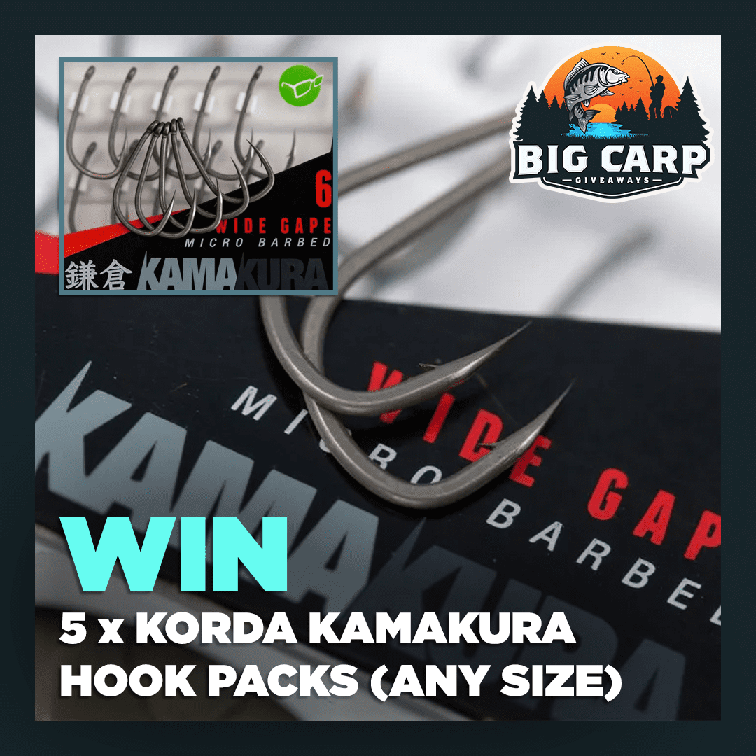 5 x Packs Korda Kamakura Sharpened Hooks – Big Carp Giveaways