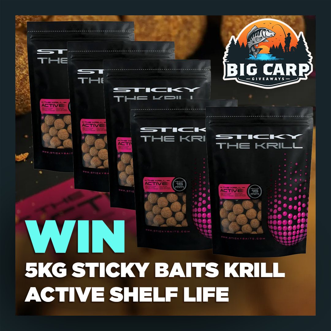 5kg Sticky Baits Krill Active Shelf Life Boilies – Big Carp Giveaways