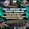 Instant Win Ticket Bundles to Big Carp Competitions