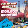 Instant Win Ticket Bundles to £100,000 February Instant Win